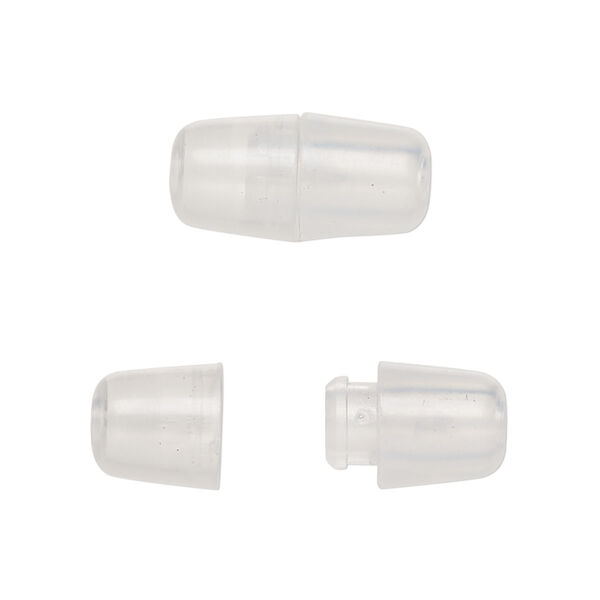 Clasp, breakaway, polypropylene, translucent, 18.5x9mm barrel. Sold per pkg of 50. image number 0