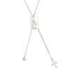 Necklace, Create Compliments®, sterling silver, adjustable from 16 to 20 inches. Sold individually. image number 0
