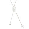 Necklace, Create Compliments®, sterling silver, adjustable from 16 to 20 inches. Sold individually. image number 0