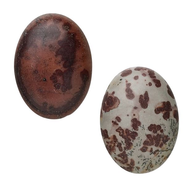 Limestone 1pkg2, calibrated oval cab Crazy Horse™ stone 30x22mm image number 0
