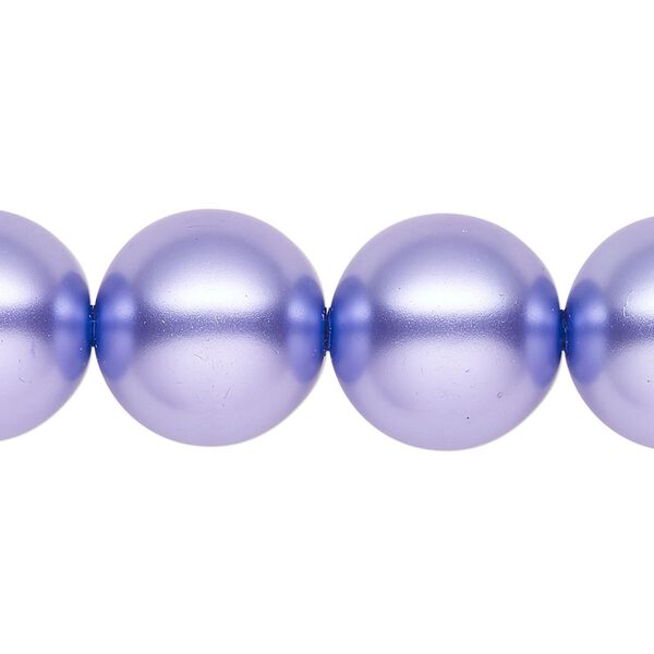 Pearl 1pk violet, Celestial Crystal® 16mm round 15.5-16 inch image number 0