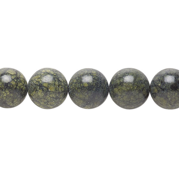 Russian serpentine 1pkg1, round bead natural B grade, 15.5-16 inch 10mm image number 0