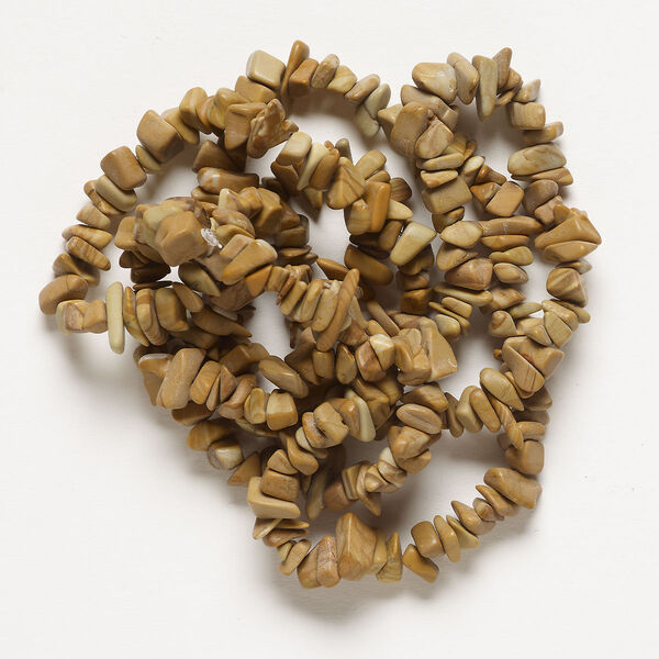 Landscape stone 1pkg1, matte chip bead natural 32 inch small to large image number 0