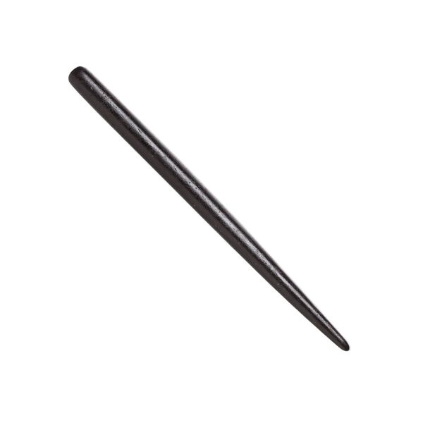 Hair stick, bone (dyed), black, 4-1/2 inches, end-drilled, Mohs hardness 2-1/2. Sold per pkg of 4. image number 0
