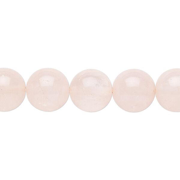 Rose quartz 1pkg1, round bead 15.5-16 inch 10mm image number 0