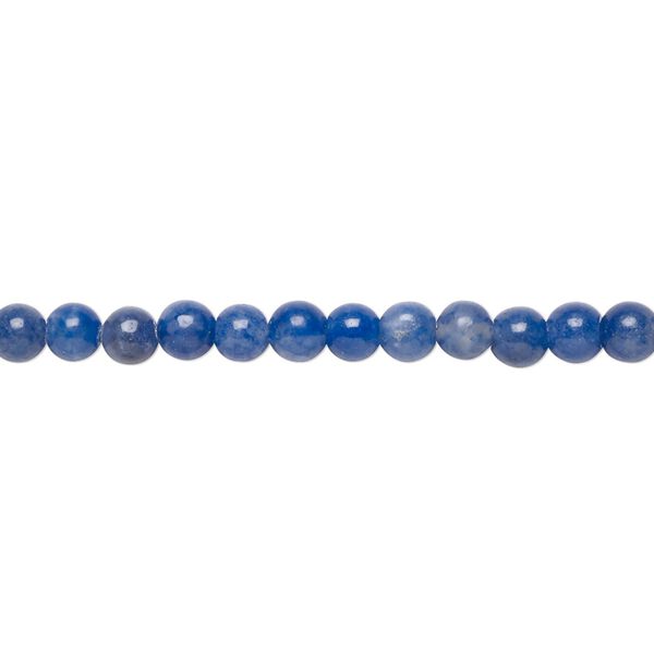 Blue aventurine 1pkg1, round bead natural 15.5-16 inch 4mm image number 0