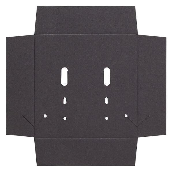 Insert, paper, black, 3-inch square. Sold per pkg of 10. image number 0