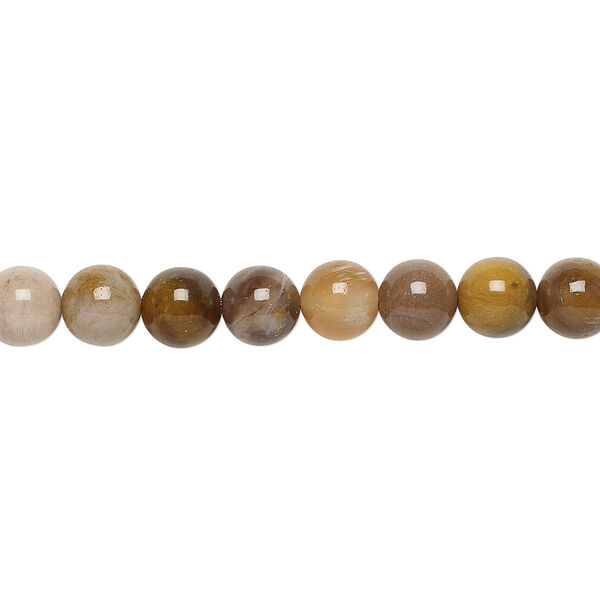 Petrified wood 1pkg1, round bead natural B grade, 15.5-16 inch 6mm image number 0
