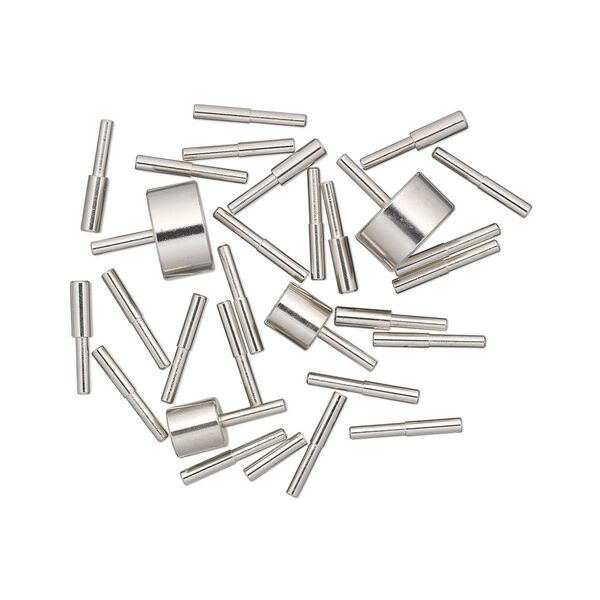 Wire jig peg set, Thing-A-Ma-Jig, aluminum and plastic, clear, with 30 pegs and fasteners. Sold per 30-piece set. image number 0