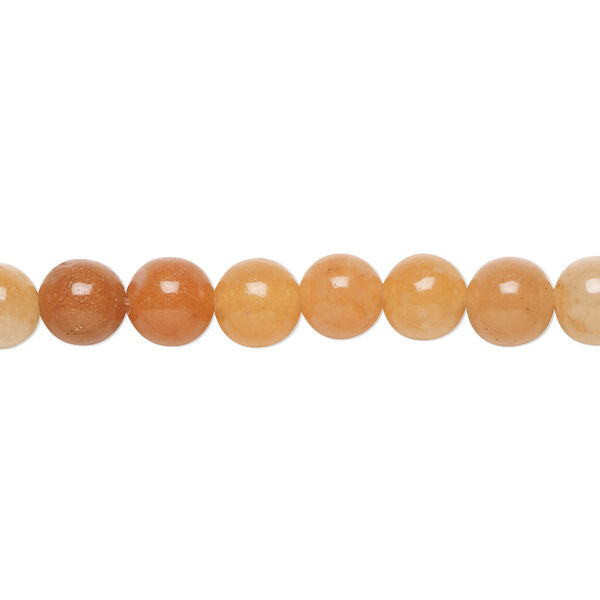 Red aventurine 1pkg1, round bead natural 15.5-16 inch 6mm image number 0