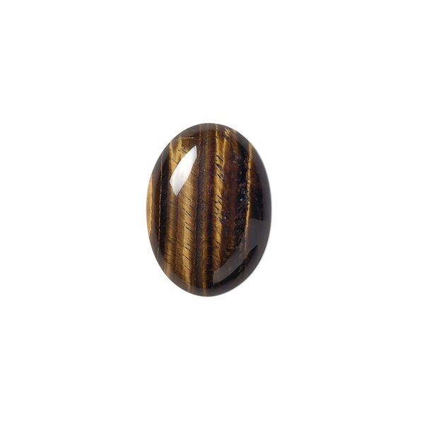 Tigereye 1pkg2, calibrated oval cab natural B grade, 18x13mm image number 0