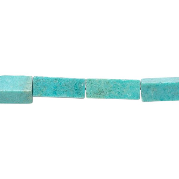 Turquoise 1pkg1, rectangle tube bead 15.5-16 inch 13x5mm image number 0
