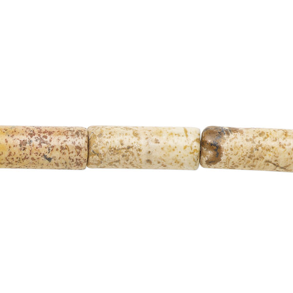Picture jasper 1pkg1, tube bead natural B grade, 15.5-16 inch 18x7mm image number 0
