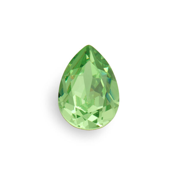 Fancy stone 24pk peridot foil back, Swarovski® ReCreated™ 30x20mm pear 4327 image number 0