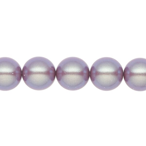Pearl 50pk pearlescent violet, Preciosa Czech crystal 10mm round image number 0