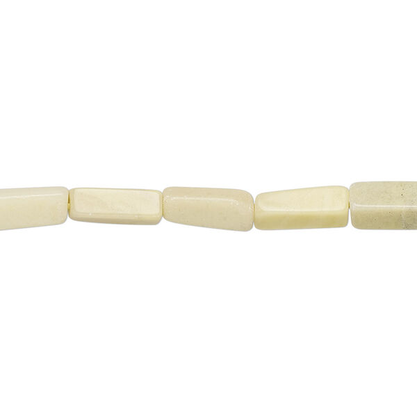 Peridot "jasper" 1pkg1, hand-cut square tube bead natural 13 inch 7x3mm-11x5mm image number 0