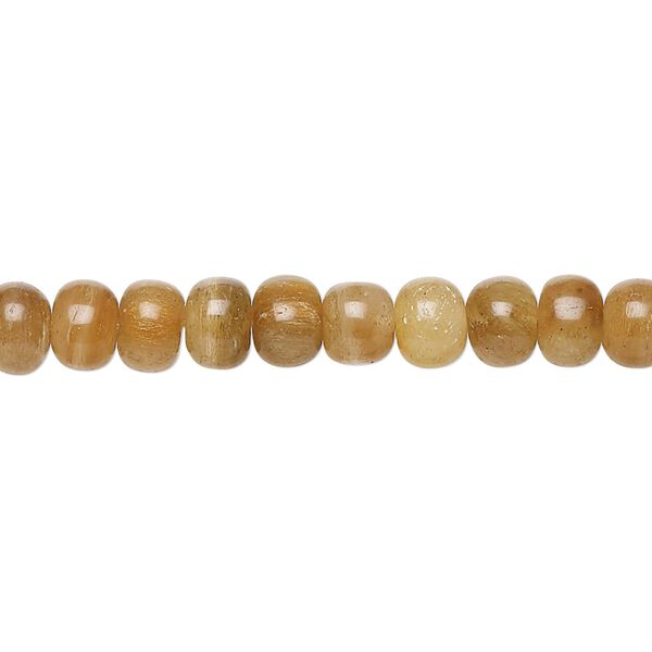 Yellow iron quartz 1pkg1, hand-cut rondelle bead natural 13 inch 6x3mm-7x5mm image number 0