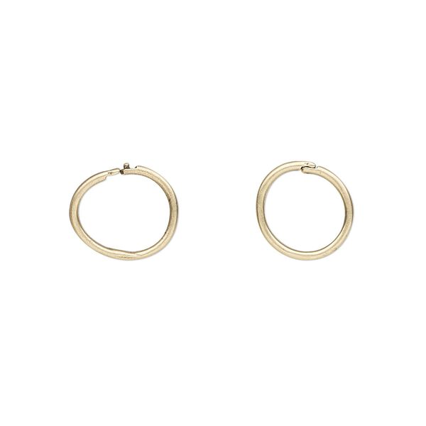 Loop Lock™, JBB Findings, antiqued brass, 10mm round. Sold per pkg of 4. image number 0