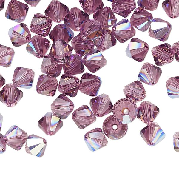 Bead 144pk iris AB, Crystal Passions® 6mm bicone 5328 image number 0