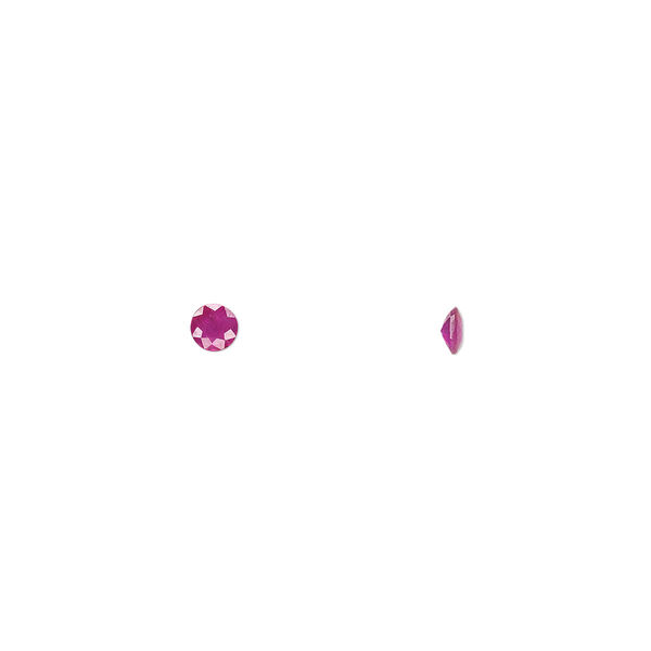 Ruby 1pkg1, hand-cut faceted round gem 2.75mm image number 0