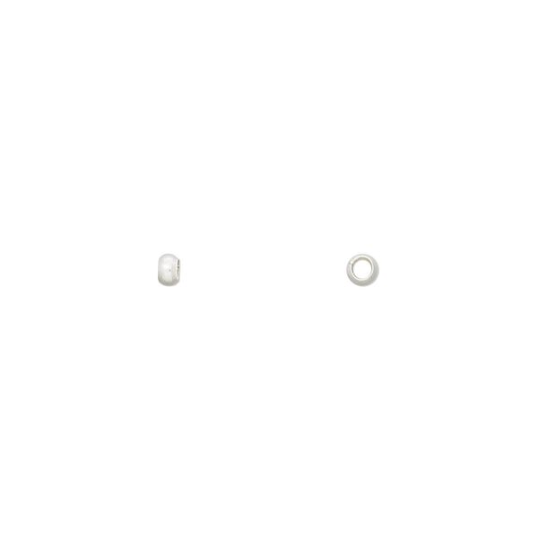Bead, Hill Tribes, sterling silver, 2mm smooth round. Sold per pkg of 30. image number 0