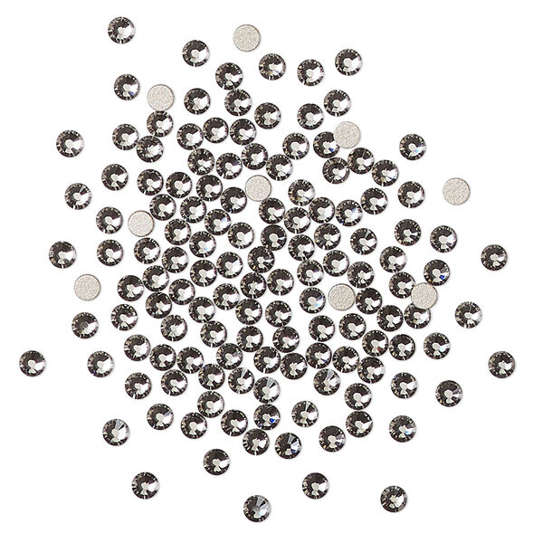 Flat back 144pk rose foil back, Crystal Passions® 2.1-2.3mm rose round SS7 2058 image number 0