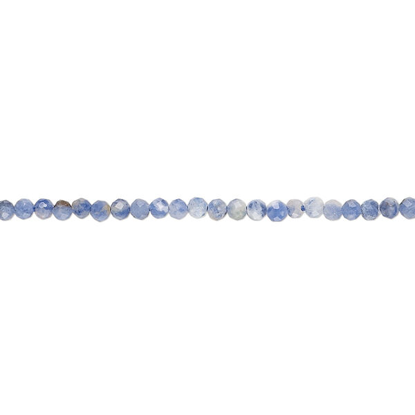 Sodalite 1pkg1, hand-cut faceted round bead natural 12 inch 2mm image number 0