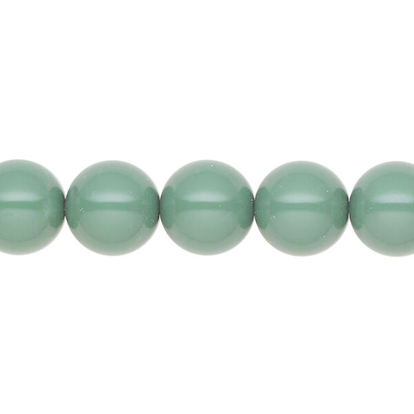 Pearl 50pk sage green, Preciosa Czech crystal 10mm round image number 0