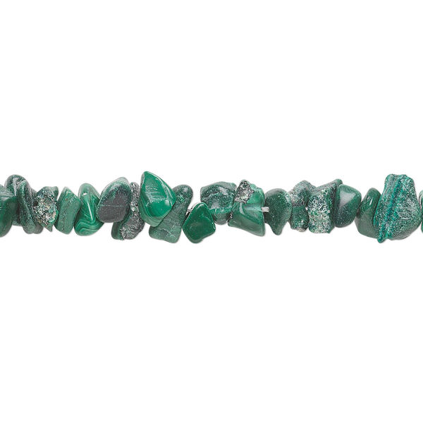 Malachite 1pkg1, chip bead natural 34 inch mini to small image number 0