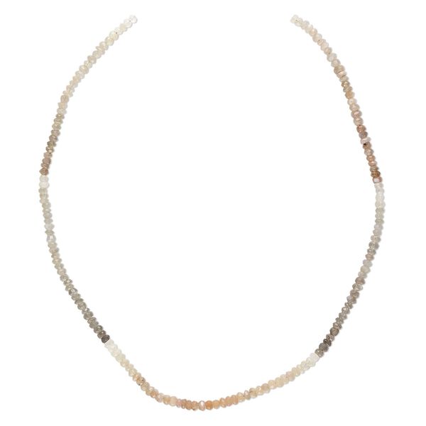 Multi-moonstone 1pkg1, hand-cut faceted rondelle bead natural 15.5-16 inch 4x3mm image number 0