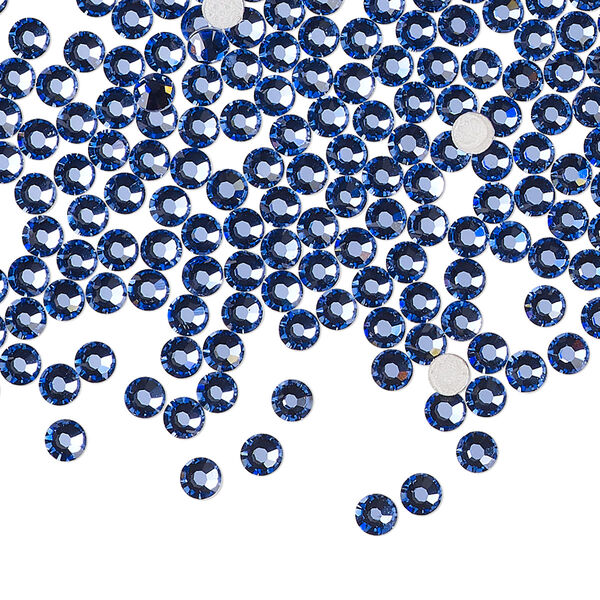 Flat back 144pk blue violet foil back, Preciosa MAXIMA Czech crystal hotfix rhinestone 3-3.2mm chaton rose round SS12 image number 0