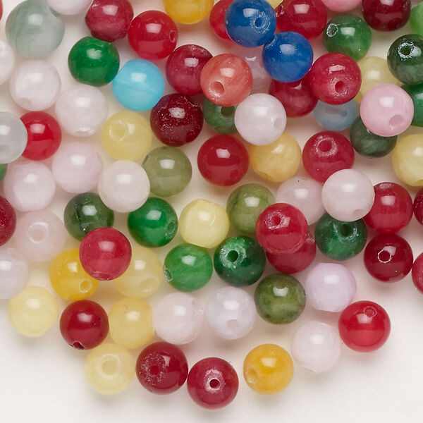 Quartz 1pkg1, round bead 2 oz mix 4-5mm image number 0