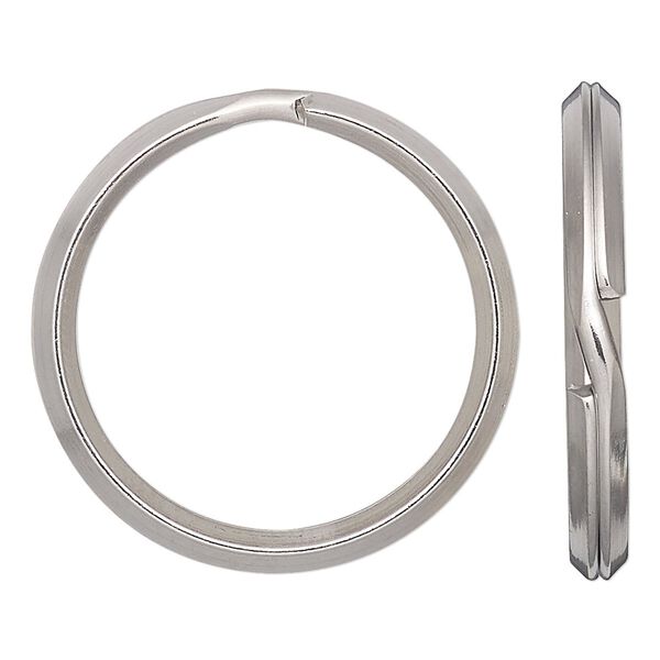 Split ring, stainless steel, 32mm round. Sold per pkg of 4. image number 0