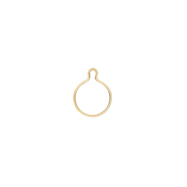 Drop, Wrap-Tite®, 14Kt gold-filled, 8mm round setting. Sold per pkg of 2. image number 0