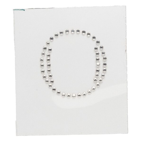 Iron-on transfer 1pk crystal clear, Preciosa Czech crystal 33.5x32mm "O" image number 0
