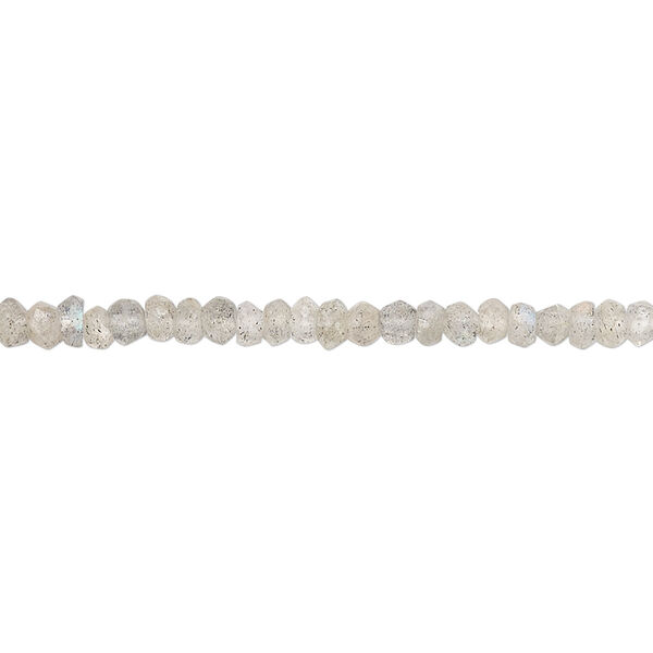 Labradorite 1pkg1, hand-cut faceted rondelle bead natural 12 inch 3x1mm-3x3mm image number 0