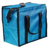 Jewelry tray carrying case, nylon / steel / plastic, turquoise blue / clear / black, 14 x 15-1/2 x 8-1/2 inches. Sold individually. image number 1