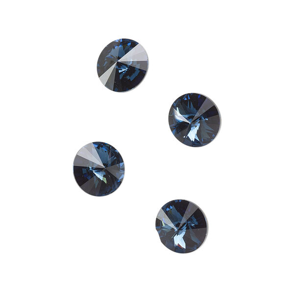 Chaton 48pk Montana foil back, Crystal Passions® 8.16-8.41mm rivoli SS39 1122 image number 0