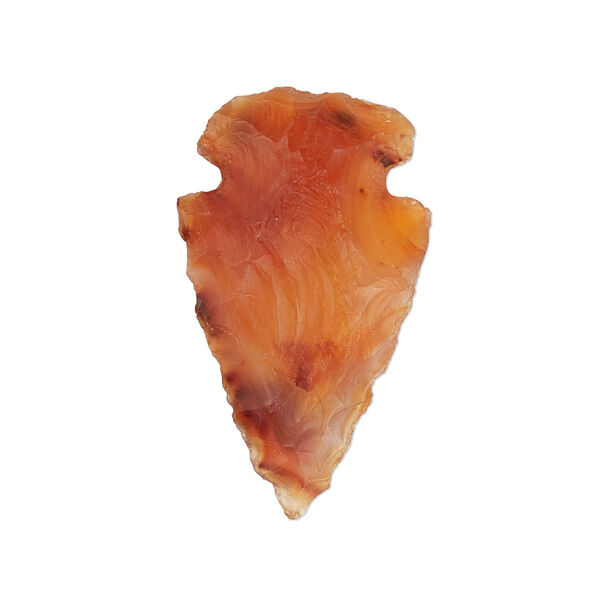 Carnelian 1pkg1, hand-knapped undrilled arrowhead focal 26x15mm-32x19mm image number 0