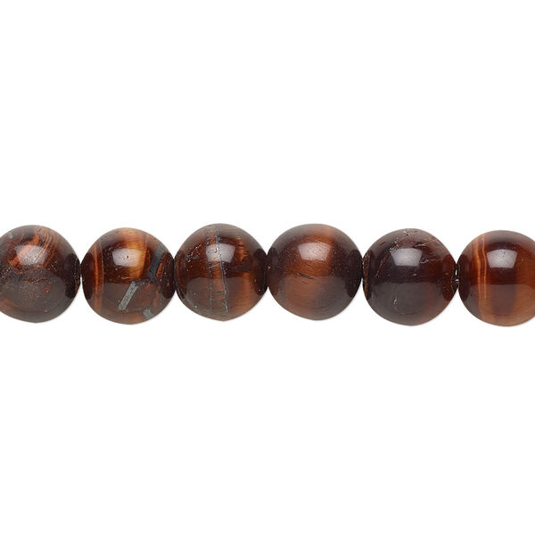 Red tigereye 1pkg10, round bead 8mm image number 0