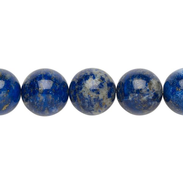Lapis lazuli 1pkg1, round bead natural 8 inch 11-12mm image number 0