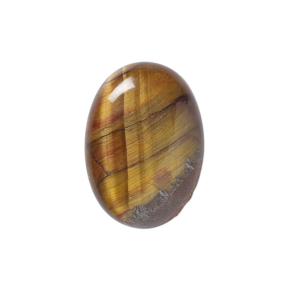 Tigereye 1pkg1, calibrated oval cab natural B grade, 25x18mm image number 0