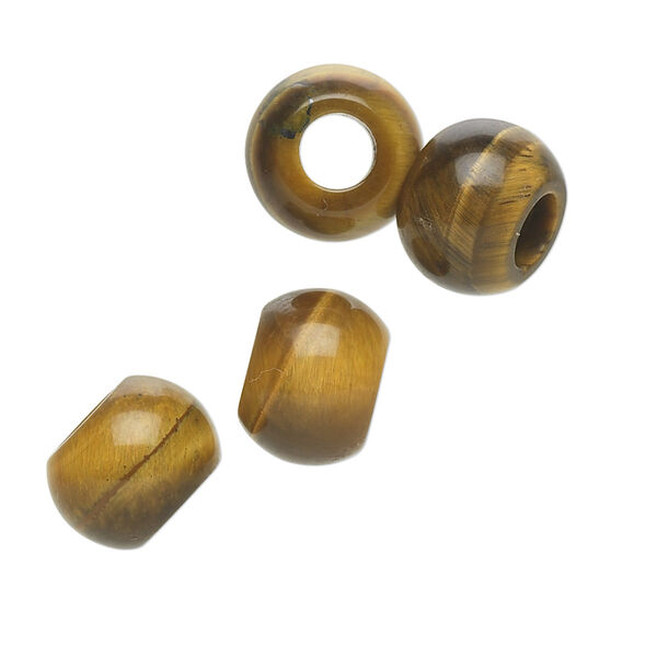 Tigereye 1pkg4, hand-cut rondelle bead natural B grade, 12x9mm Dione® image number 0