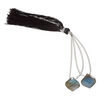Labradorite 1pkg2, hand-cut top-drilled puffed teardrop bead natural B grade, 14x14mm image number 1