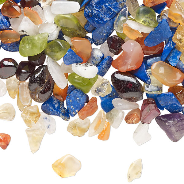 Multi-gemstone 1pkg1, undrilled inlay chip 1 oz mini image number 0