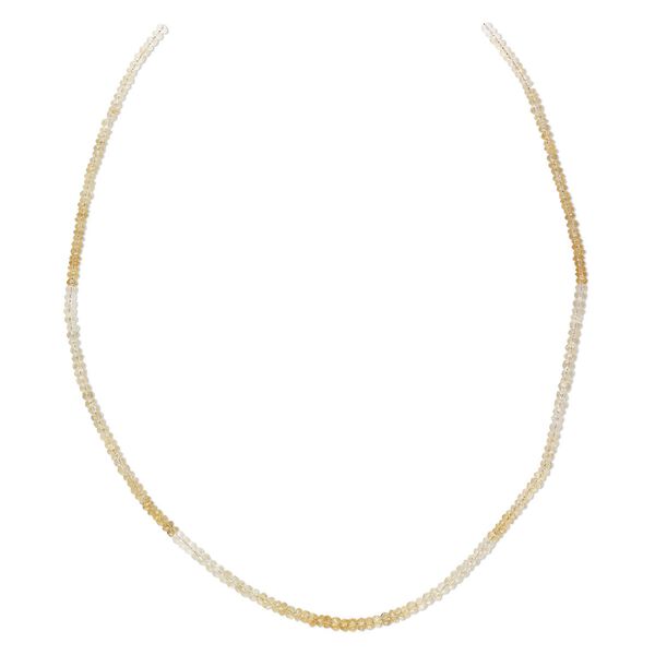 Citrine 1pkg1, hand-cut faceted rondelle bead 15.5-16 inch 3x2mm image number 0