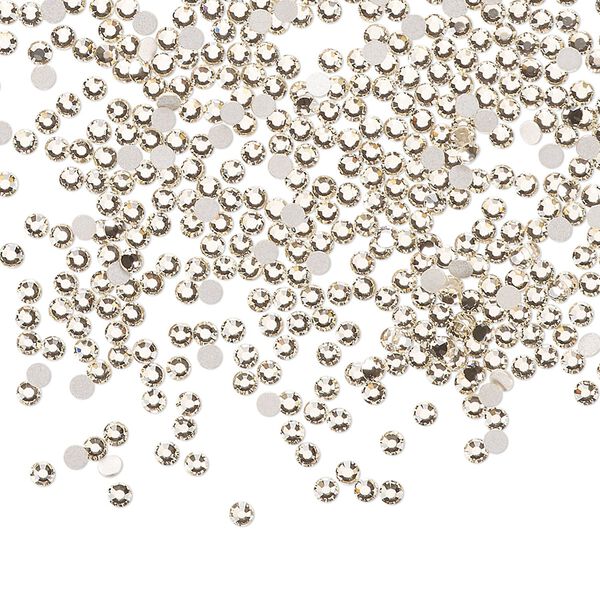 Flat back 1440pk gold quartz foil back, Preciosa MAXIMA Czech crystal rhinestone 1.7-1.9mm chaton rose round SS5 image number 0