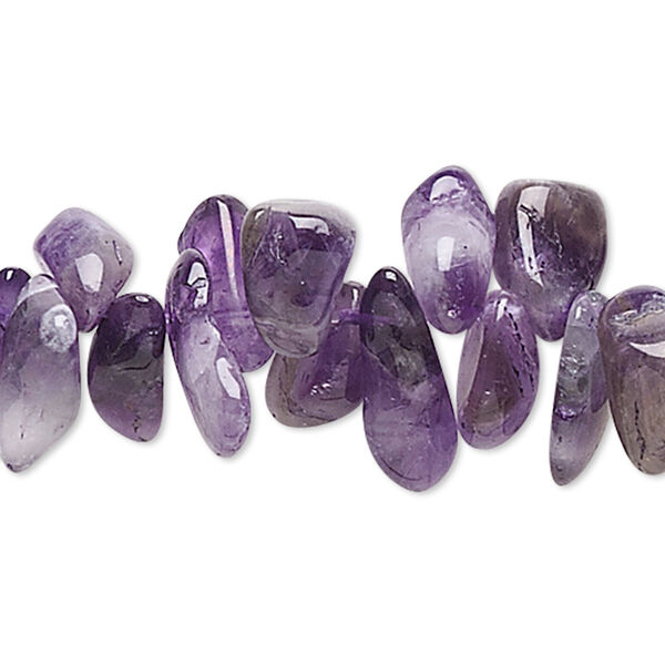 Amethyst 1pkg1, Hawaiian chip bead 15 inch large image number 0