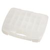 Organizer box, plastic, clear, 14-1/2 x 12-1/2 x 2 1/2-inch, 21 compartments. Sold individually. image number 2