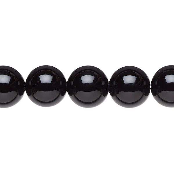 Black onyx 1pkg1, round bead 15.5-16 inch 10mm image number 0